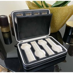 Cutie 8 ceasuri Black Leather - Travel Style