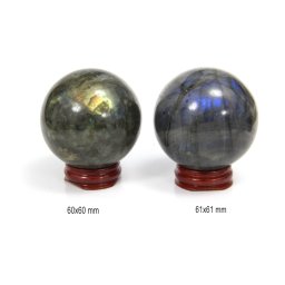Sfera din Labradorit Mineral Natural - 60-61 x 60-61 mm - 1 Buc
