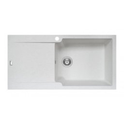Chiuveta soft compozit Pyramis Level DUROTHEK 100x50 1B1D DR ALB