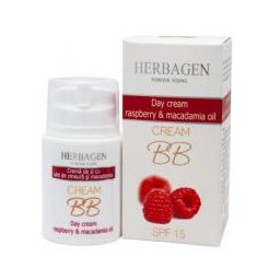 Crema de zi cu zmeura si ulei de macadamia 50ml HERBAGEN