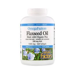Canadian flaxseed oil - ulei de in 90cps NATURAL FACTORS