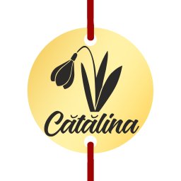 Martisor Bratara Inox Banut Auriu Nume Catalina