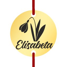 Martisor Bratara Inox Banut Auriu Nume Elisabeta