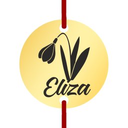 Martisor Bratara Inox Banut Auriu Nume Eliza