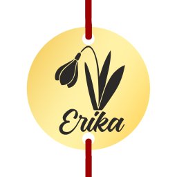 Martisor Bratara Inox Banut Auriu Nume Erika