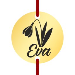 Martisor Bratara Inox Banut Auriu Nume Eva