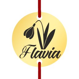 Martisor Bratara Inox Banut Auriu Nume Flavia