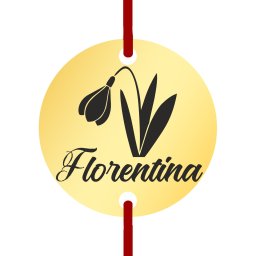 Martisor Bratara Inox Banut Auriu Nume Florentina
