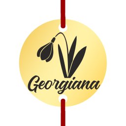 Martisor Bratara Inox Banut Auriu Nume Georgiana