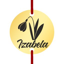 Martisor Bratara Inox Banut Auriu Nume Izabela