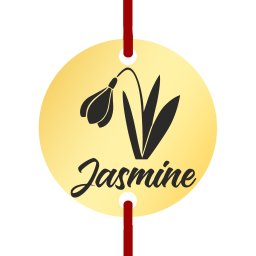 Martisor Bratara Inox Banut Auriu Nume Jasmine