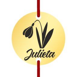 Martisor Bratara Inox Banut Auriu Nume Julieta
