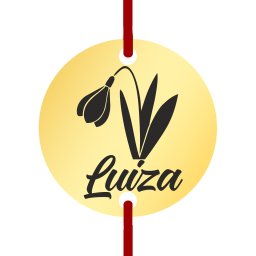 Martisor Bratara Inox Banut Auriu Nume Luiza
