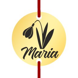 Martisor Bratara Inox Banut Auriu Nume Maria