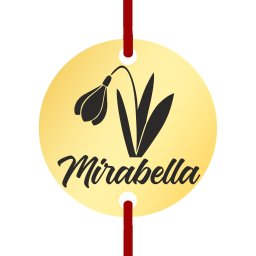 Martisor Bratara Inox Banut Auriu Nume Mirabella