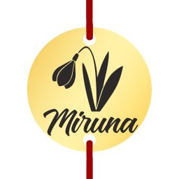 Martisor Bratara Inox Banut Auriu Nume Miruna