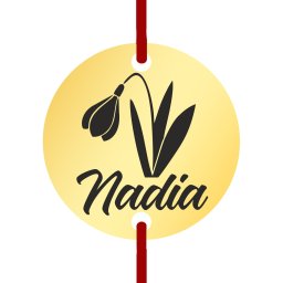 Martisor Bratara Inox Banut Auriu Nume Nadia