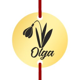 Martisor Bratara Inox Banut Auriu Nume Olga