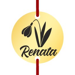 Martisor Bratara Inox Banut Auriu Nume Renata
