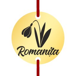 Martisor Bratara Inox Banut Auriu Nume Romanita