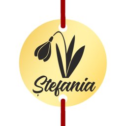 Martisor Bratara Inox Banut Auriu Nume Stefania