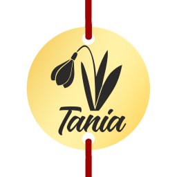 Martisor Bratara Inox Banut Auriu Nume Tania