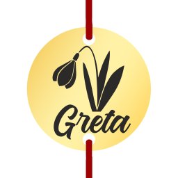 Martisor Bratara Inox Banut Auriu Nume Greta