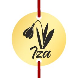 Martisor Bratara Inox Banut Auriu Nume Iza