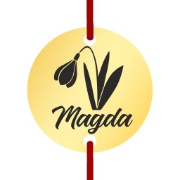 Martisor Bratara Inox Banut Auriu Nume Magda