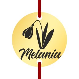 Martisor Bratara Inox Banut Auriu Nume Melania