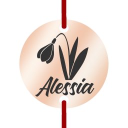 Martisor Bratara Inox Banut Rose Gold Nume Alessia
