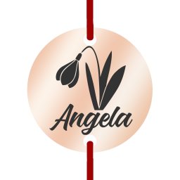 Martisor Bratara Inox Banut Rose Gold Nume Angela