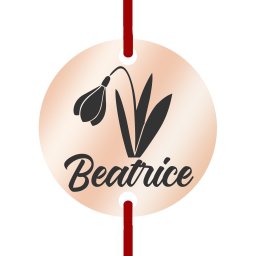 Martisor Bratara Inox Banut Rose Gold Nume Beatrice