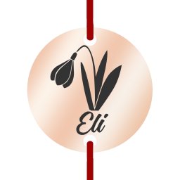 Martisor Bratara Inox Banut Rose Gold Nume Eli