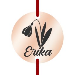 Martisor Bratara Inox Banut Rose Gold Nume Erika