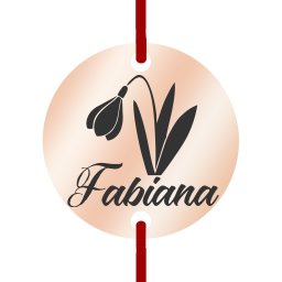 Martisor Bratara Inox Banut Rose Gold Nume Fabiana
