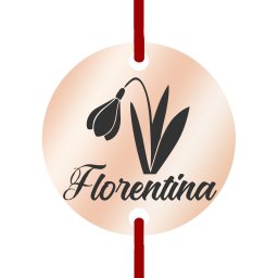 Martisor Bratara Inox Banut Rose Gold Nume Florentina