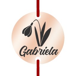Martisor Bratara Inox Banut Rose Gold Nume Gabriela