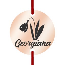 Martisor Bratara Inox Banut Rose Gold Nume Georgiana