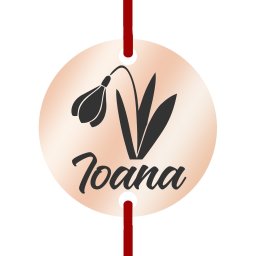 Martisor Bratara Inox Banut Rose Gold Nume Ioana
