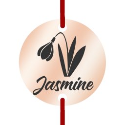 Martisor Bratara Inox Banut Rose Gold Nume Jasmine