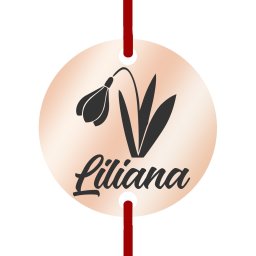 Martisor Bratara Inox Banut Rose Gold Nume Liliana