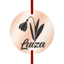 Martisor Bratara Inox Banut Rose Gold Nume Luiza