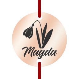 Martisor Bratara Inox Banut Rose Gold Nume Magda