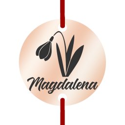Martisor Bratara Inox Banut Rose Gold Nume Magdalena