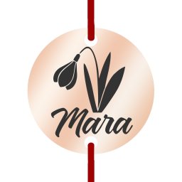 Martisor Bratara Inox Banut Rose Gold Nume Mara