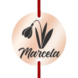 Martisor Bratara Inox Banut Rose Gold Nume Marcela