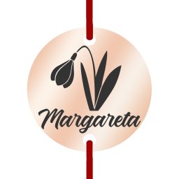 Martisor Bratara Inox Banut Rose Gold Nume Margareta