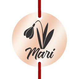 Martisor Bratara Inox Banut Rose Gold Nume Mari