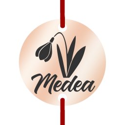 Martisor Bratara Inox Banut Rose Gold Nume Medea